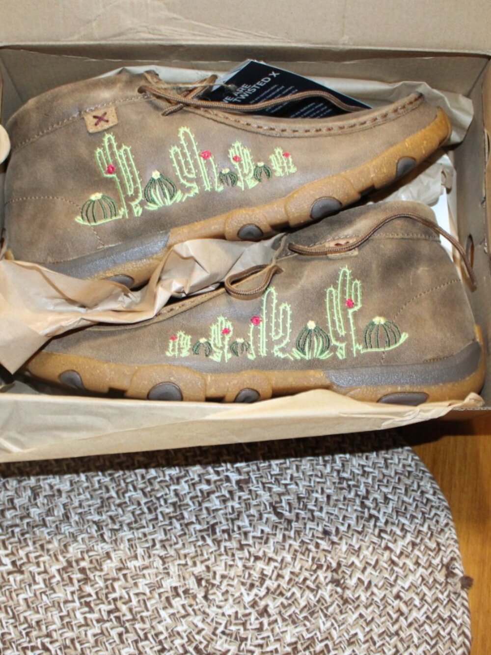 NWT TWISTED X Chukka Moc Bomber cactus boots women's 9 1/2 FABULOUS!!